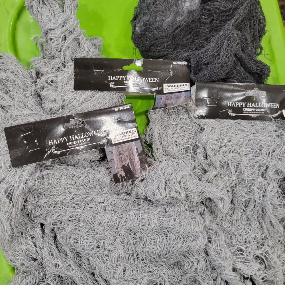 bundle of 4  Halloween creepy cloth
